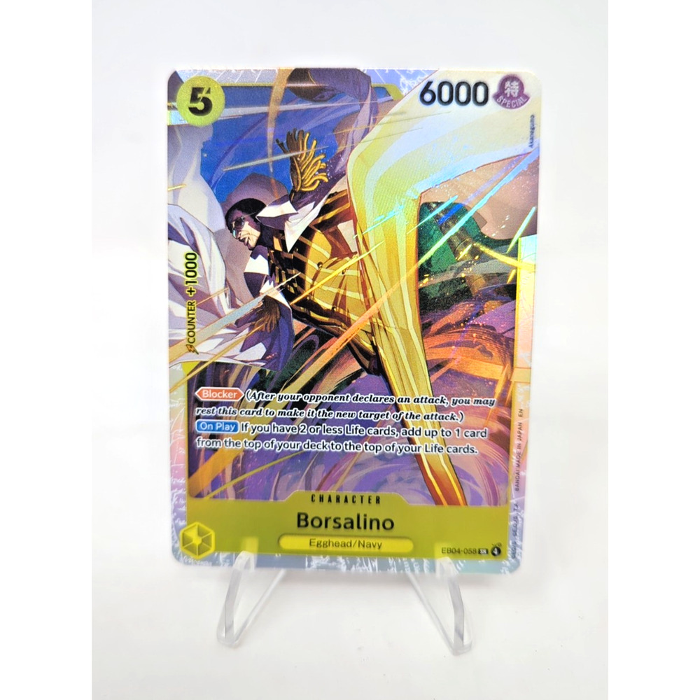 ONE PIECE TCG Borsalino Eb04-058 SR Adventure On Kami’s Island OP15 English